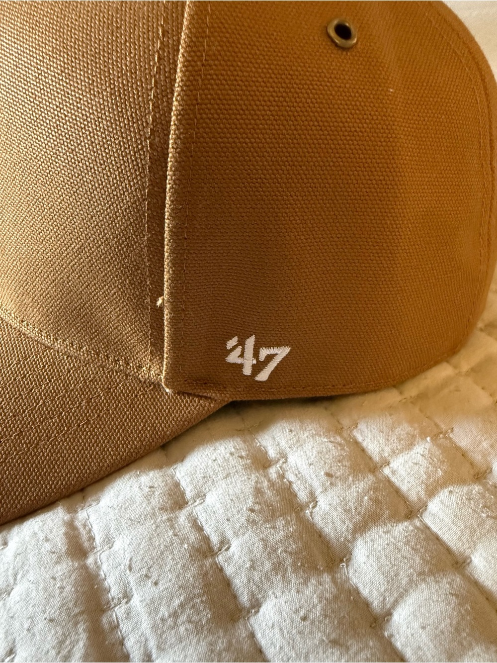 '47 Carhartt Los Angeles LA Logo Trucker Hat - Brown with White Logo - Picture 2 of 6